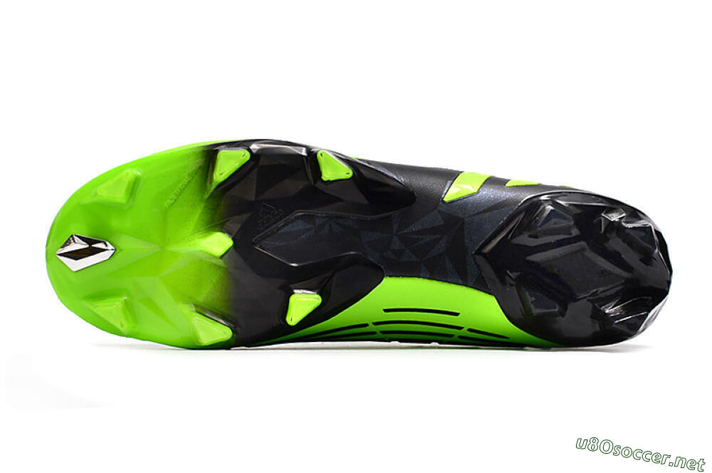 Men's Adidas Predator Edge Geometric+ FG Football Boots - Green/Black 7