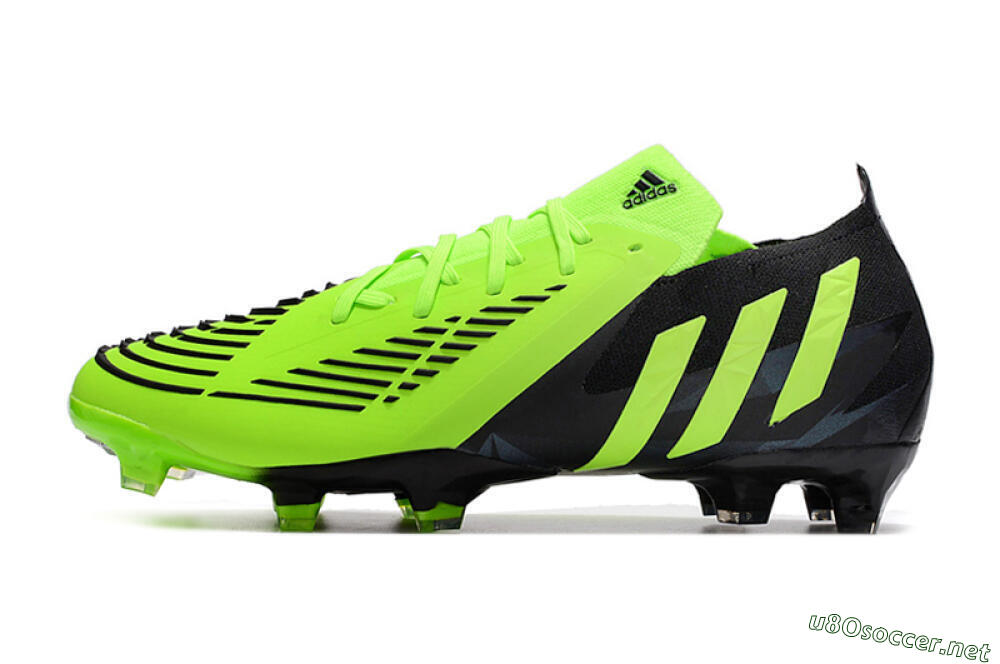 Men's Adidas Predator Edge.1 Low FG Football Boots - Green/Black 0