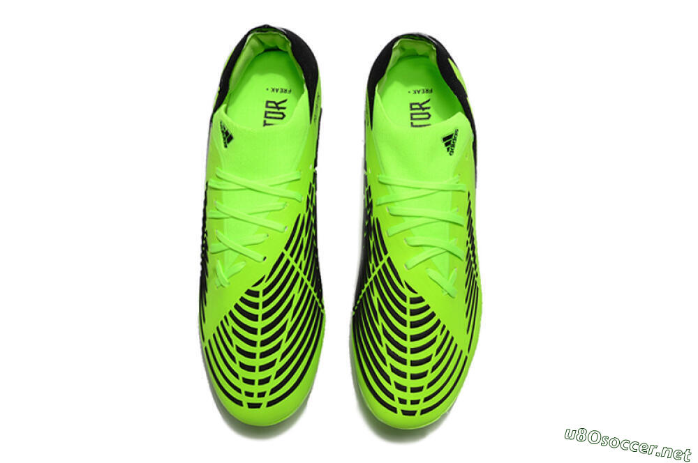 Men's Adidas Predator Edge.1 Low FG Football Boots - Green/Black 5