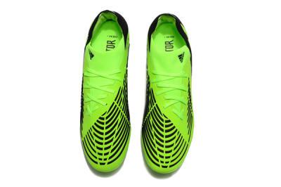 Men's Adidas Predator Edge.1 Low FG Football Boots - Green/Black