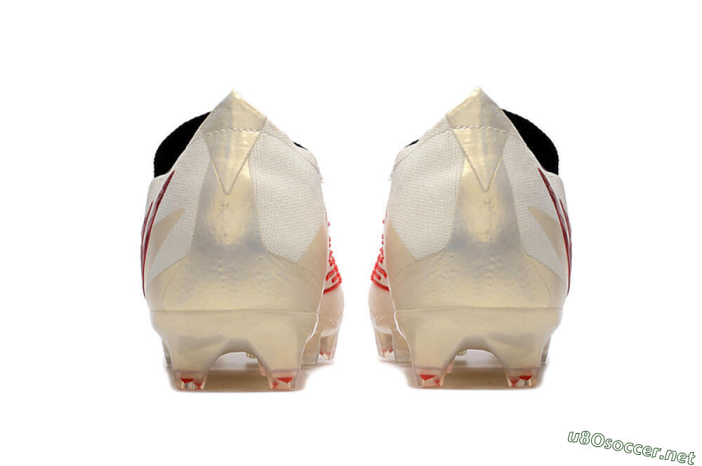 Men's Adidas Predator Edge.1 Low FG Football Boots - White/Red 6