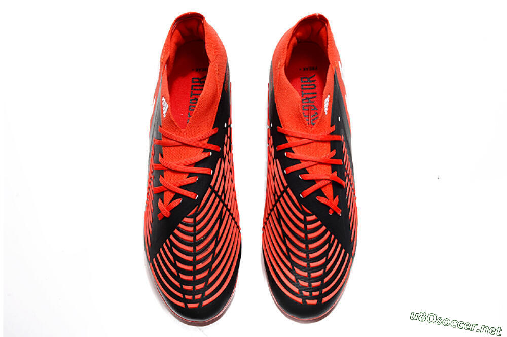 Men's Adidas Predator Edge Geometric.1 FG Football Boots - Red/Black/White 5