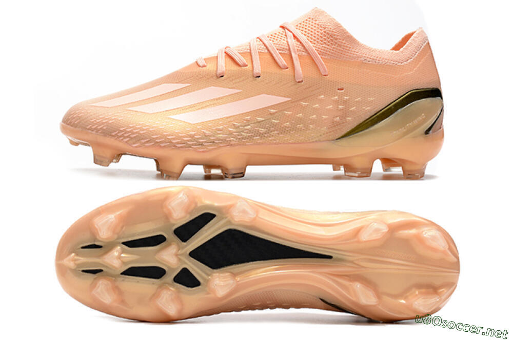 Men's Adidas X Speedportal.1 FG Football Boots - Beige/Black 1