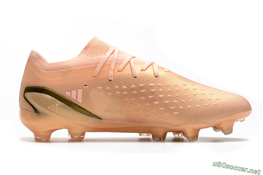 Men's Adidas X Speedportal.1 FG Football Boots - Beige/Black 4