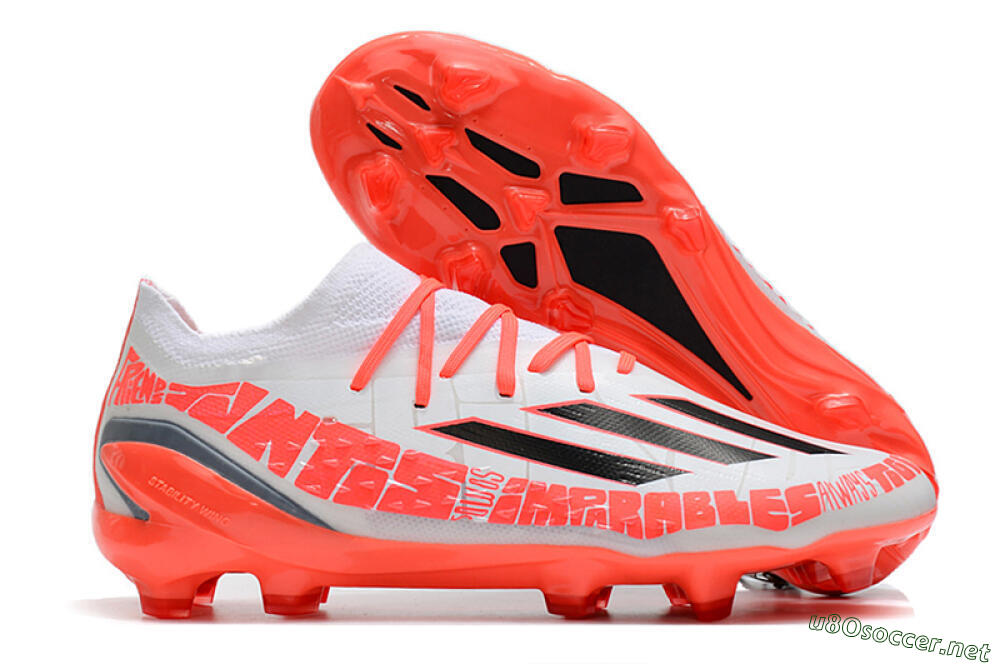 Men's Adidas X Speedportal.1 FG Football Boots - White/Orange 2