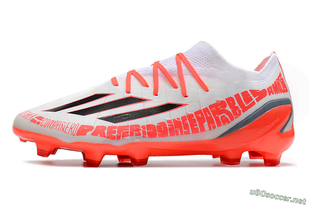 Men's Adidas X Speedportal.1 FG Football Boots - White/Orange 0