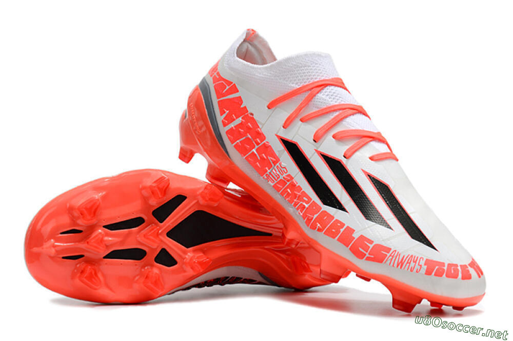 Men's Adidas X Speedportal.1 FG Football Boots - White/Orange 3