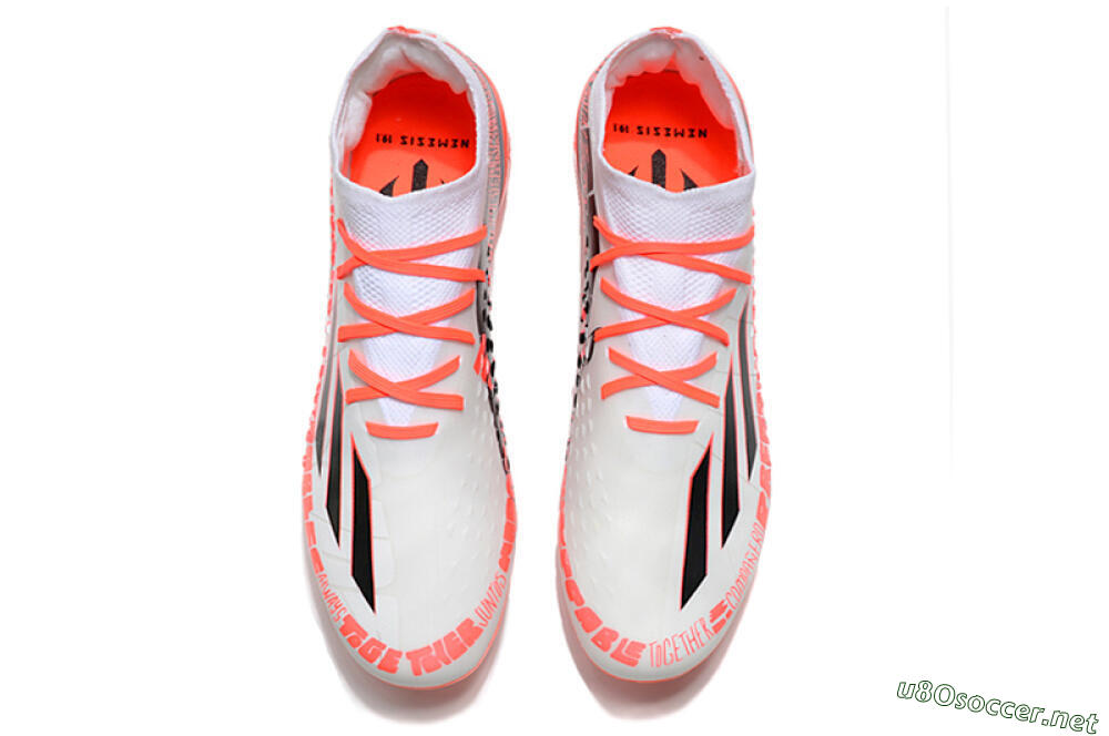 Men's Adidas X Speedportal.1 FG Football Boots - White/Orange 4