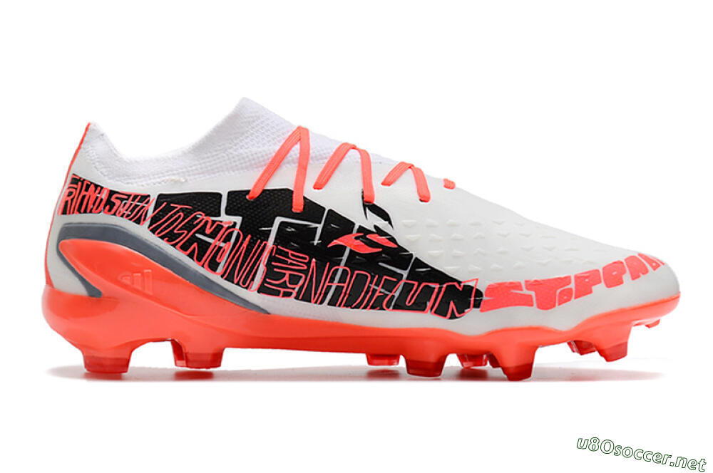 Men's Adidas X Speedportal.1 FG Football Boots - White/Orange 7