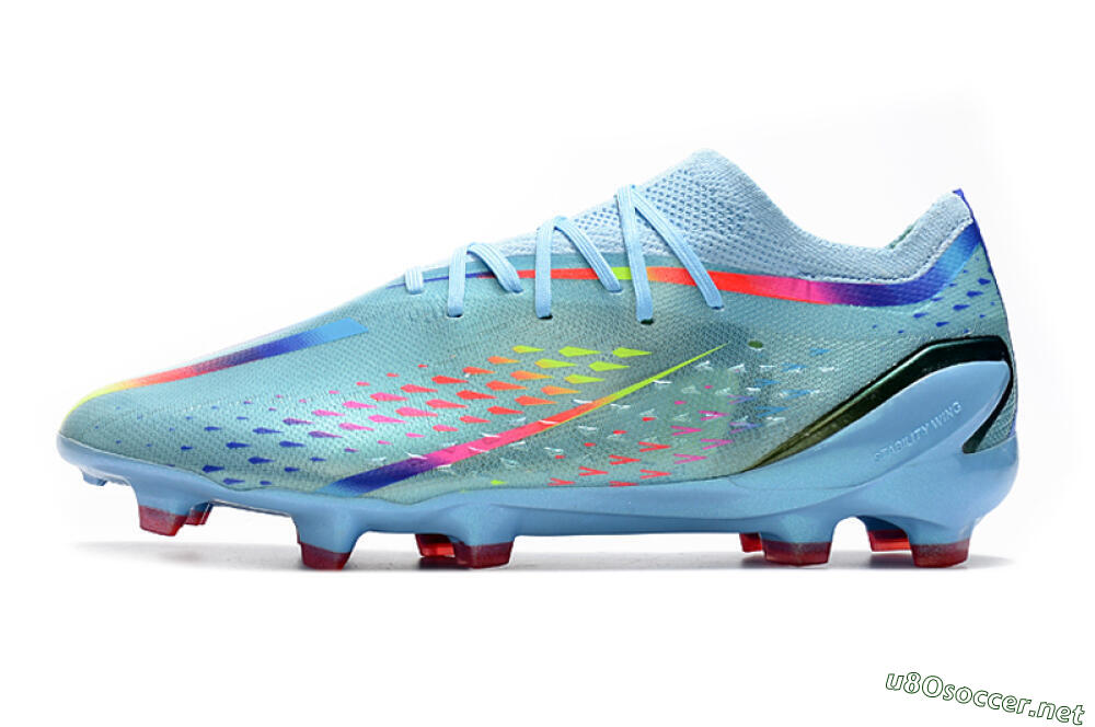 Men's Adidas X Speedportal.1 FG Football Boots - Blue/Pink 0