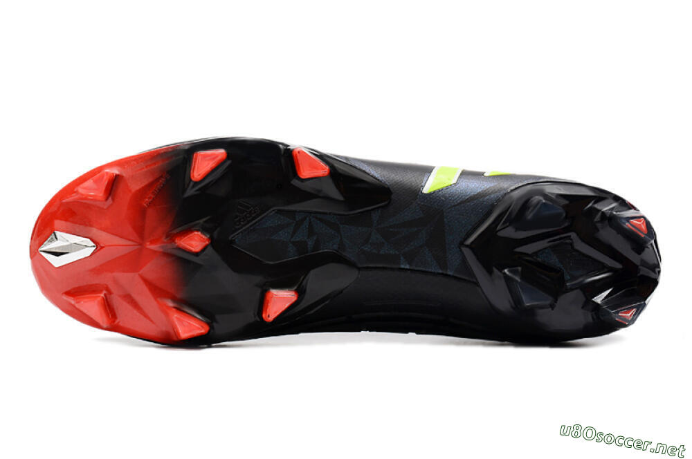 Men's Adidas Predator Edge Geometric.1 Low FG Football Boots - Black/Yellow/Red 7