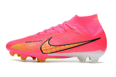Men's Nike Air Zoom Mercurial Superfly 9 Elite FG Football Boots - Red/Black/Yellow