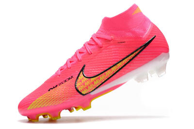 Men's Nike Air Zoom Mercurial Superfly 9 Elite FG Football Boots - Red/Black/Yellow