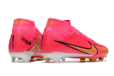 Men's Nike Air Zoom Mercurial Superfly 9 Elite FG Football Boots - Red/Black/Yellow