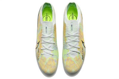Unisex Nike Air Zoom Mercurial Vapor 15 Elite AG Football Boots - White/Green/Orange