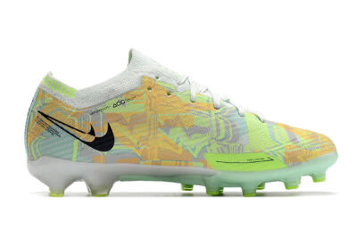 Unisex Nike Air Zoom Mercurial Vapor 15 Elite AG Football Boots - White/Green/Orange