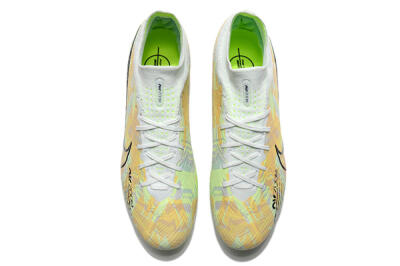Men's Nike Air Zoom Mercurial Superfly 9 Elite AG Football Boots - White/Green/Orange