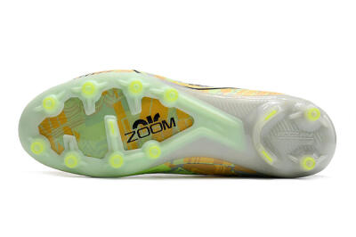 Men's Nike Air Zoom Mercurial Superfly 9 Elite AG Football Boots - White/Green/Orange