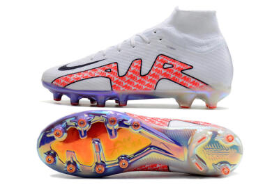 Men's Nike Air Zoom Mercurial Superfly 9 Elite AG Football Boots - White/Pink
