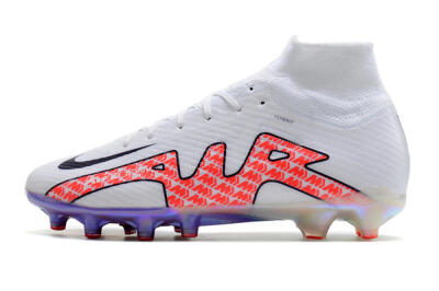 Men's Nike Air Zoom Mercurial Superfly 9 Elite AG Football Boots - White/Pink