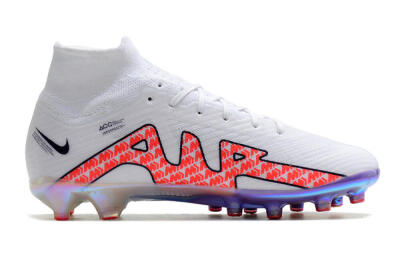 Men's Nike Air Zoom Mercurial Superfly 9 Elite AG Football Boots - White/Pink