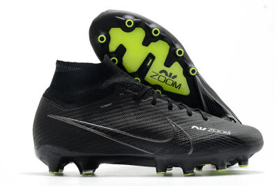 Men's Nike Air Zoom Mercurial Superfly 9 Elite AG Football Boots - Black/Green