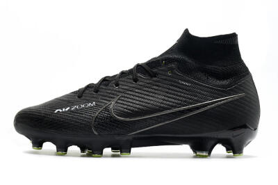 Men's Nike Air Zoom Mercurial Superfly 9 Elite AG Football Boots - Black/Green