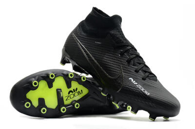 Men's Nike Air Zoom Mercurial Superfly 9 Elite AG Football Boots - Black/Green