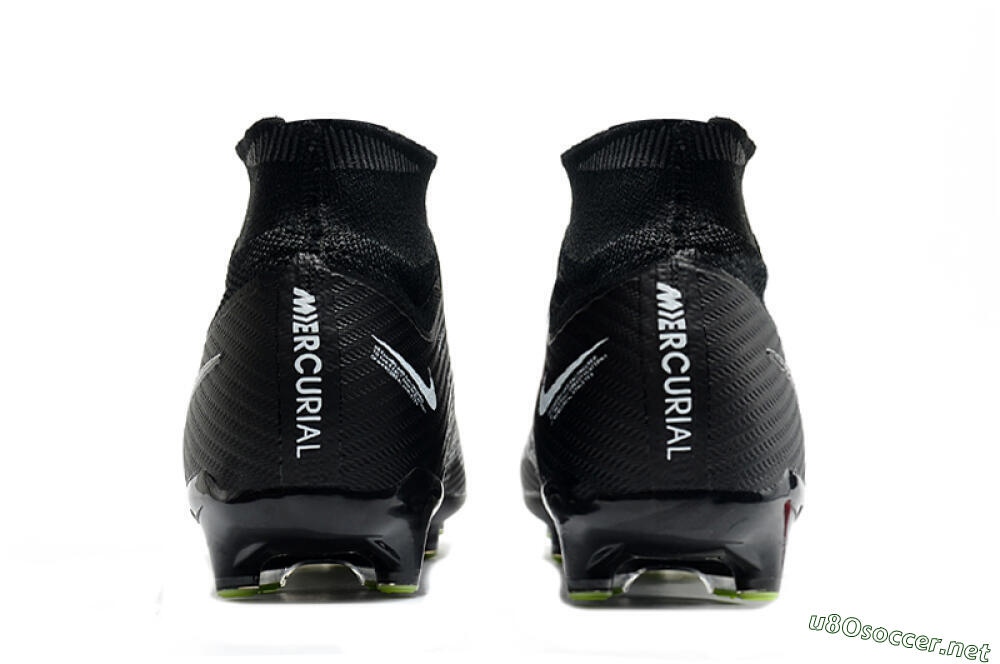 Men's Nike Air Zoom Mercurial Superfly 9 Elite AG Football Boots - Black/Green 5