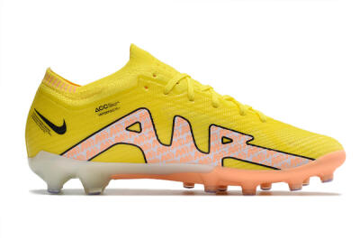 Unisex Nike Air Zoom Mercurial Vapor 15 Elite AG Football Boots - Yellow/Pink