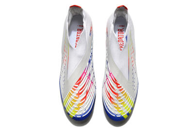 Unisex Adidas Predator FIFA World Cup Qatar 2022 Edge+ FG Football Boots - White/Red/Blue