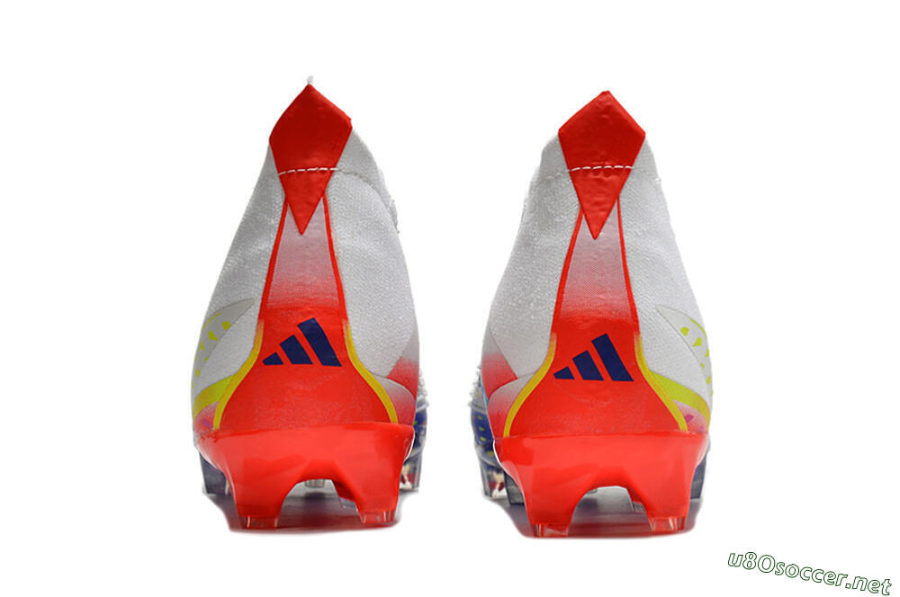 Unisex Adidas Predator FIFA World Cup Qatar 2022 Edge+ FG Football Boots - White/Red/Blue 5
