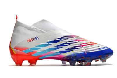 Unisex Adidas Predator FIFA World Cup Qatar 2022 Edge+ FG Football Boots - White/Red/Blue