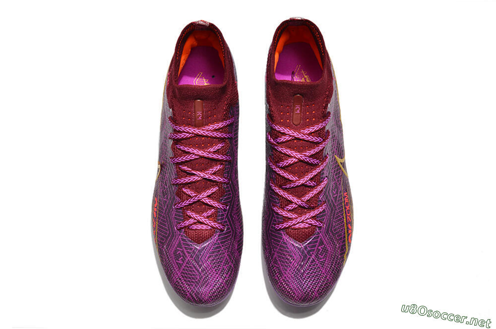 Men's Nike Air Zoom Mercurial Superfly 9 Elite AG Football Boots - Red/Gold/Blue 4