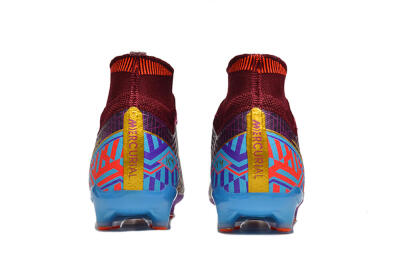 Men's Nike Air Zoom Mercurial Superfly 9 Elite AG Football Boots - Red/Gold/Blue