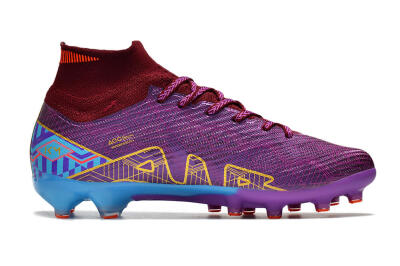 Men's Nike Air Zoom Mercurial Superfly 9 Elite AG Football Boots - Red/Gold/Blue