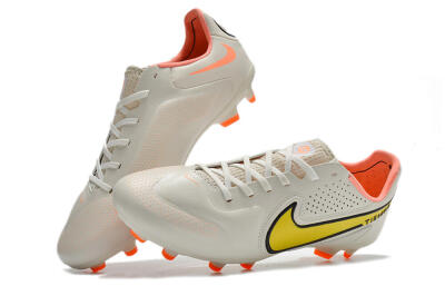 Men's Nike Tiempo Legend 9 Elite FG Football Boots - White/Yellow