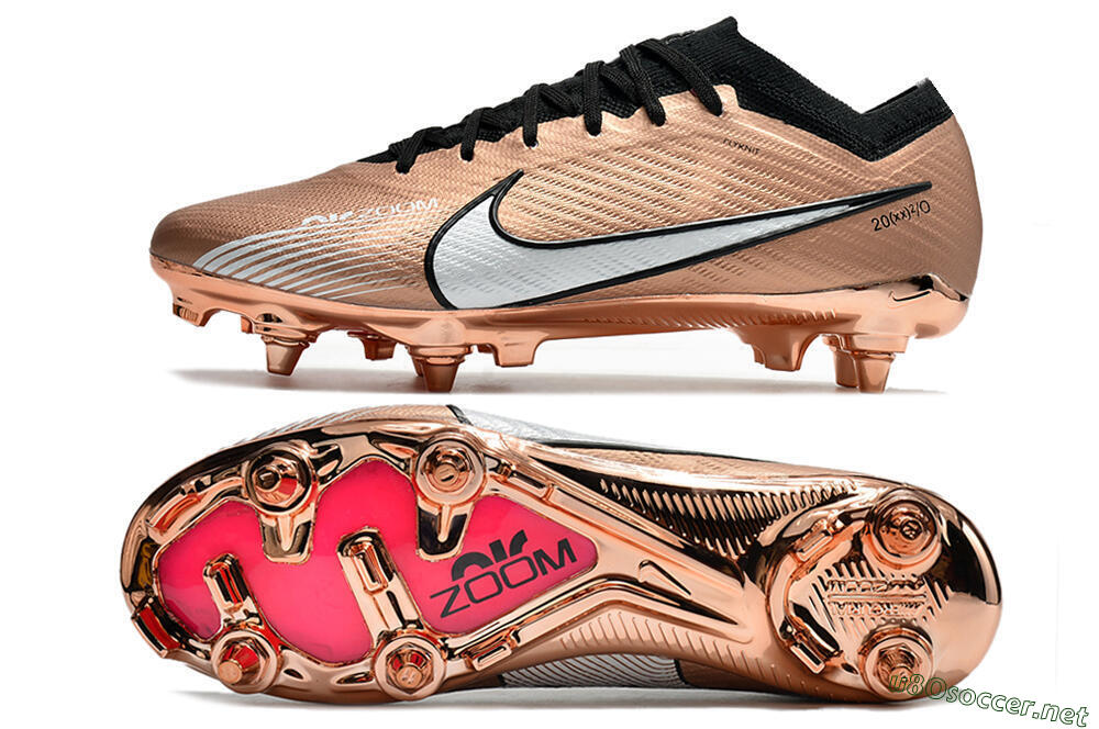 Men's Nike Zoom Mercurial Vapor 15 Elite SG Football Boots - Gold/White 1