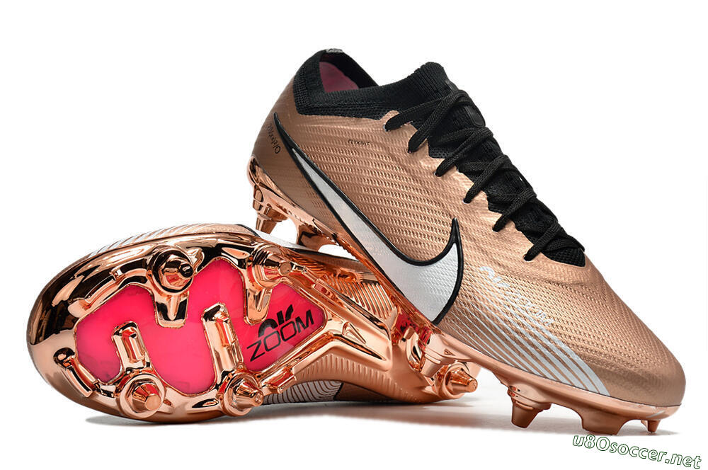 Men's Nike Zoom Mercurial Vapor 15 Elite SG Football Boots - Gold/White 3
