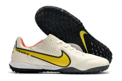 Men's Nike Tiempo Legend 9 Pro TF Football Shoes - White/Yellow