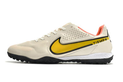 Men's Nike Tiempo Legend 9 Pro TF Football Shoes - White/Yellow