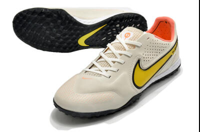 Men's Nike Tiempo Legend 9 Pro TF Football Shoes - White/Yellow