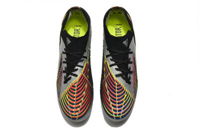 Men's Adidas Predator FIFA World Cup Qatar 2022 Edge+ FG Football Boots - Silver/Black