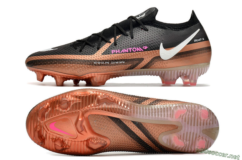 Men's Nike Phantom GT Elite FG Football Boots - Black/Gold/White 1
