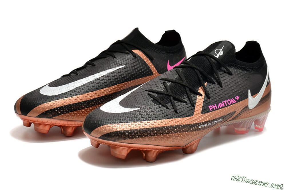 Men's Nike Phantom GT Elite FG Football Boots - Black/Gold/White 5