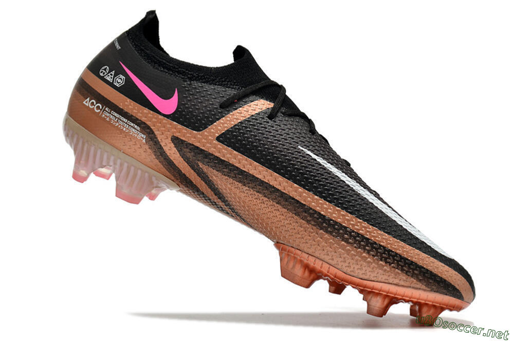 Men's Nike Phantom GT Elite FG Football Boots - Black/Gold/White 7