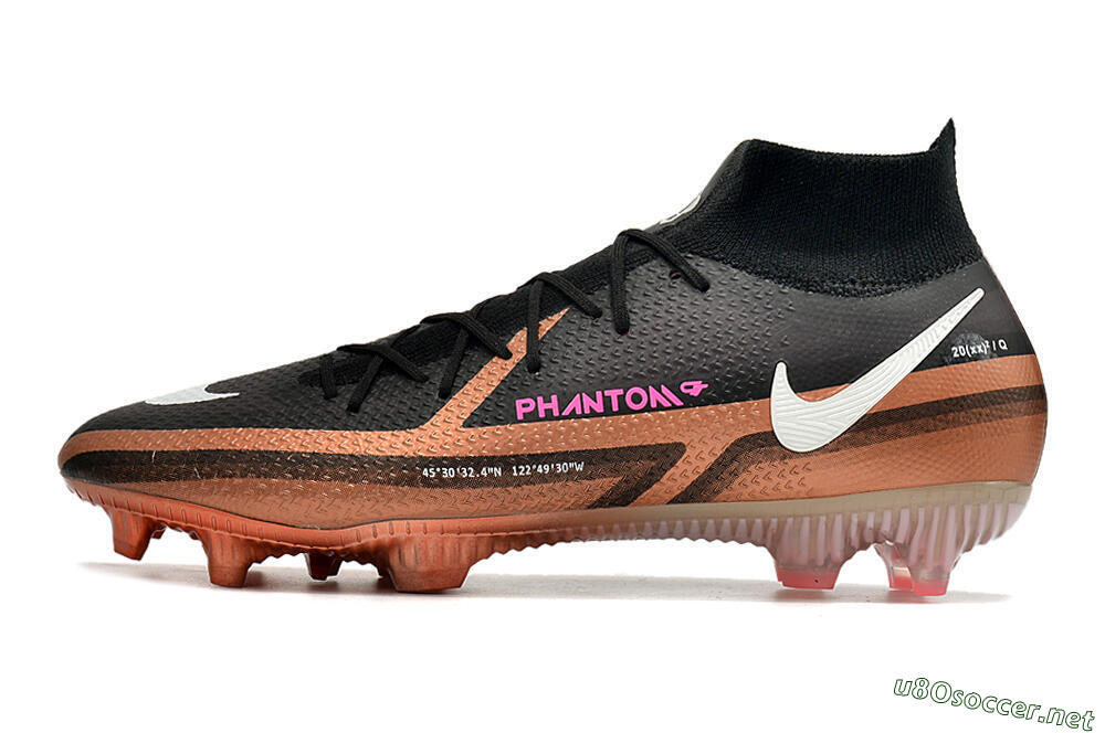 Men's Nike Phantom GT 2 DF Elite FG Football Boots - Black/Gold/White 0