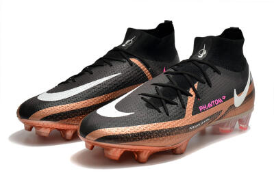 Men's Nike Phantom GT 2 DF Elite FG Football Boots - Black/Gold/White