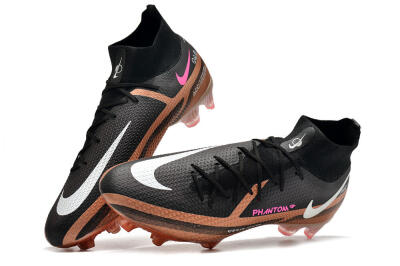 Men's Nike Phantom GT 2 DF Elite FG Football Boots - Black/Gold/White