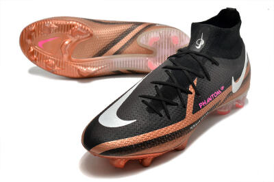 Men's Nike Phantom GT 2 DF Elite FG Football Boots - Black/Gold/White